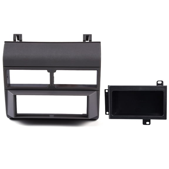 PIT66 Pocket Radio Dash Bezel Kit Mount Trim Fit for 1988-1994 Chevy GMC Trucks Gray