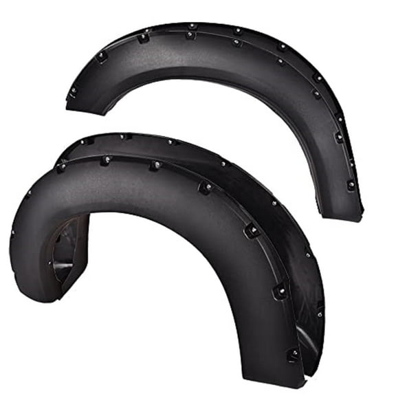 PIT66 Pocket Rivet Fender Flares Fit For 2011-2016 Ford F250 Super Duty Textured 4Pcs