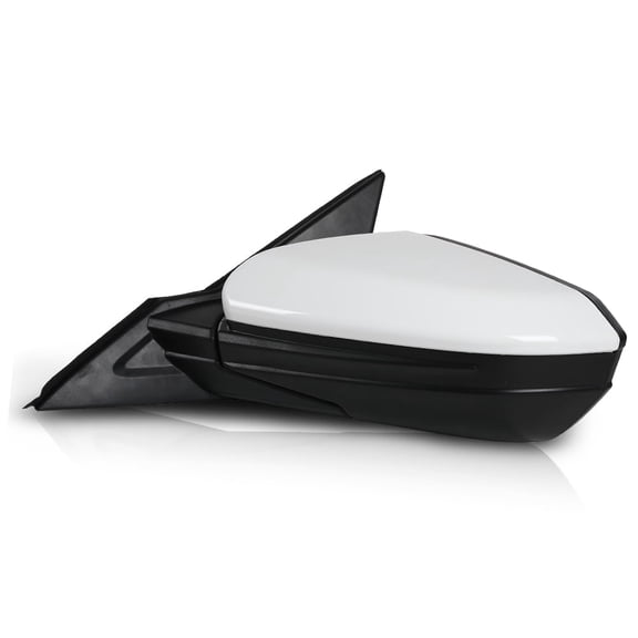 PIT66 Power Mirror Assembly Left Driver LH Side Fit for Honda Civic 2016-2021 3-Pin Manual Folding White