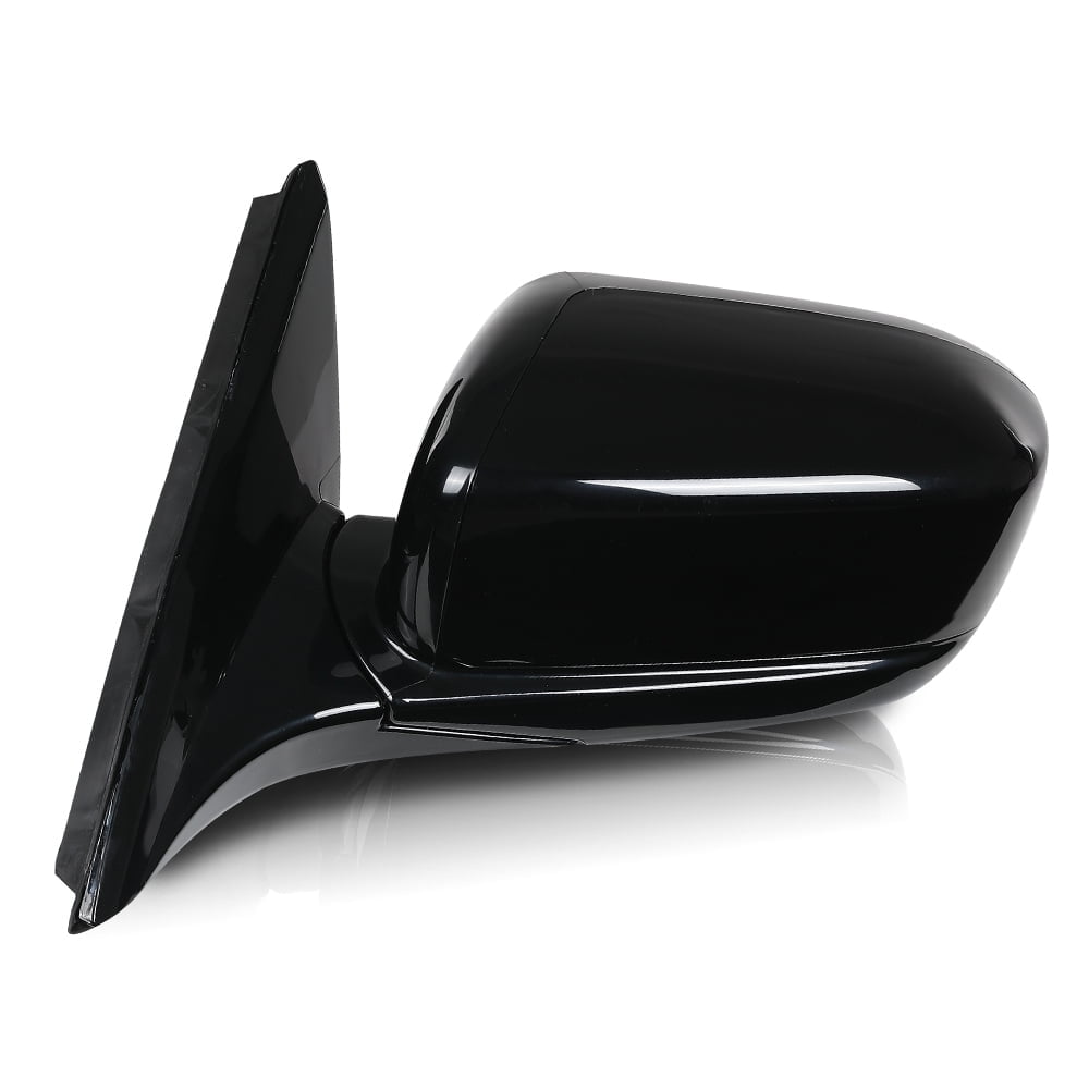 Power Mirror Front Driver Side Gloss Black Fit for Honda Accord 2003-2007 3-Pin Manual Folding