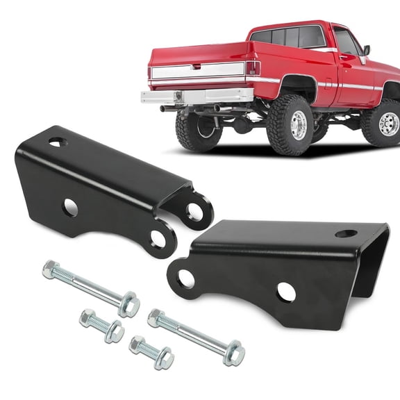 PIT66 Rear Shock Extender for Lowered Drop Trucks Fit for Chevy Silverado C10 1973-1987,Fit Chevy K5 Blazer 1973-1987,Fit GMC C10 Sierra C15 1973-1987,Fit GMC Jimmy 1973-1987(Fit 2WD ONLY)