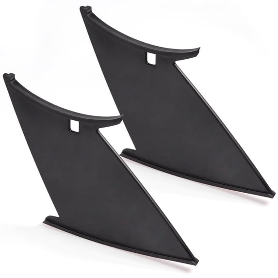 Rear Spoiler Wings Stiffi Support Stabilizer Kit Black 2 PCS Fit for 11-14 Subaru Impreza WRX STi
