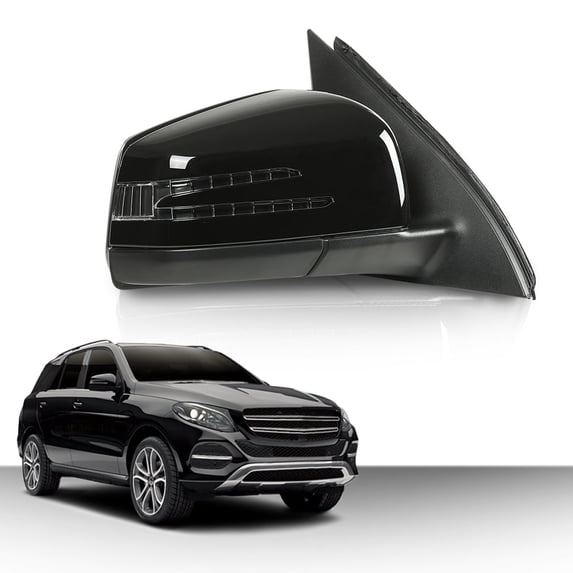Right Passenger Side Mirror Fit for Benz GLE (W166) 2015-2019/ Fit Benz GLS (X166) 2015-2019/ Fit Benz GL (X166) 2012-2019 1668100893, 1668108300, 1668108500