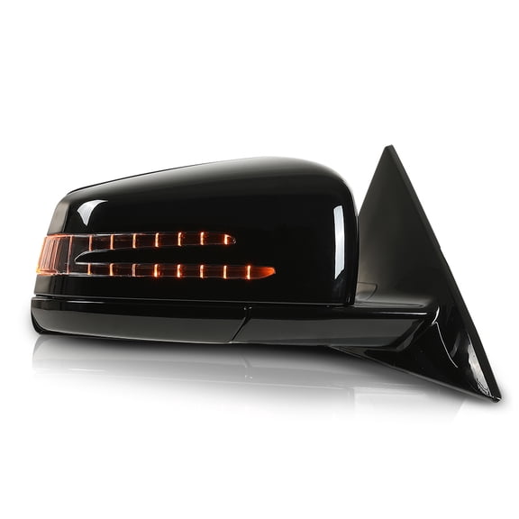 PIT66 Right Passenger Side Mirror Glossy Black without Blind Spot Fit for Benz E350 E400 E550 2010-2017/Fit Only 2 Doors Coupe, Not Fit 4 Doors Sedan Brown 2078100776