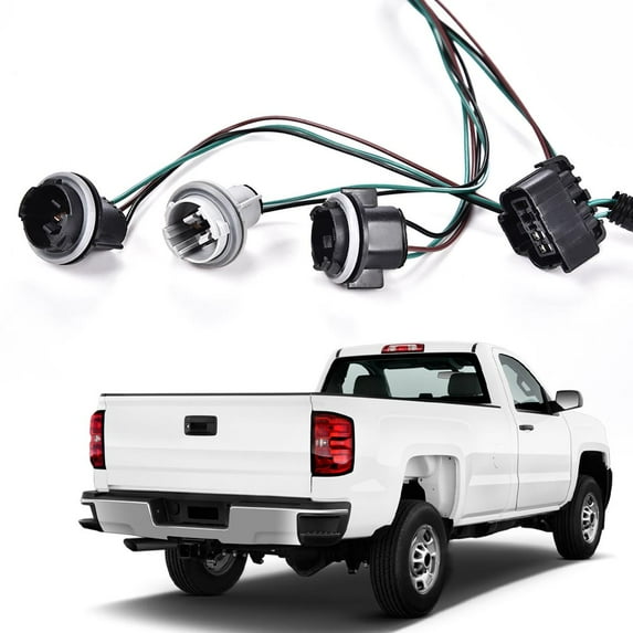 PIT66 Right Tail Light Lamp Wiring Harness,Fit for 07-14 Chevrolet Silverado/08-14 GMC Sierra