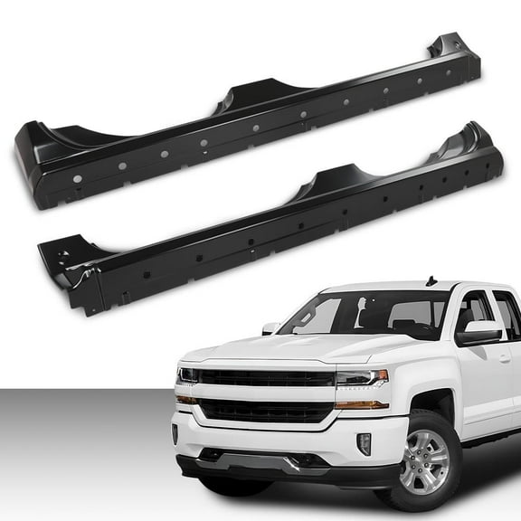 PIT66 Rocker Panels Left and Right Side Fit for 2014-2018 Chevy Silverado/GMC Sierra Extended Cab