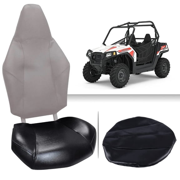 PIT66 Seat Cover Leather Standard, Fit for 2008+ Polaris RZR 570 800 900 Black