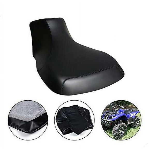 PIT66 Seat Cover Synthetic Leather Standard Cover Fit for Yamaha Grizzly 660 2002-up Black