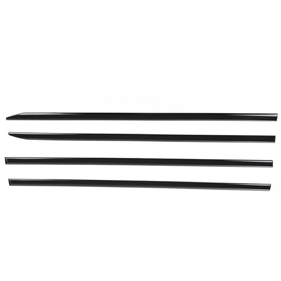 PIT66 Black Side Molding Trim, Fit for Dodge RAM 1500 Crew Cab Body Side Molding Trim 2019-2021