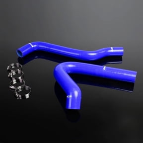 PIT66 Silicone Coolant Radiator Hose Kit,Fit for 67-72 Chevy C/K Series C10 Pickup Blue with Clamps