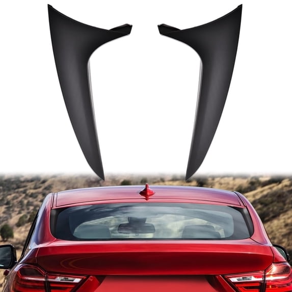 Spoiler Side Wing, Fit for 2019-2021 BMW X4 Rear Window Spoiler Side Wing Trim Cover Matte Black