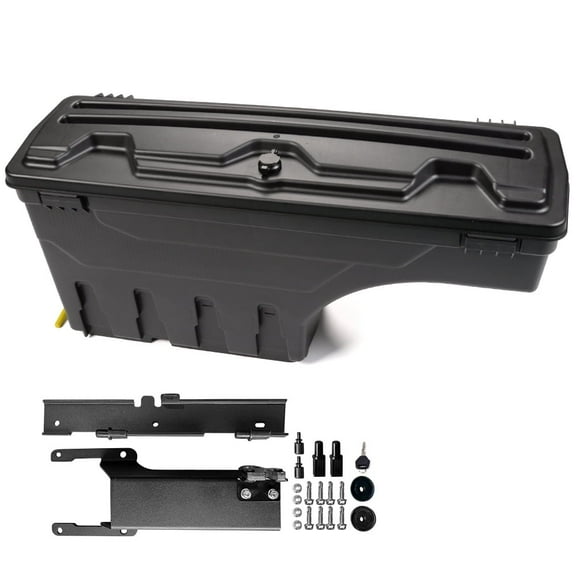 PIT66 Storage Box, Fit for 15-19 Ford F150 Rear Left Case ToolBox Black