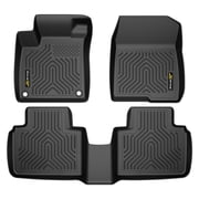PIT66 TPE Floor Mats Waterproof Car Liners Fit for 2018-2022 Honda Accord Sedan All Weather Floor Liners,Non-Slip Black
