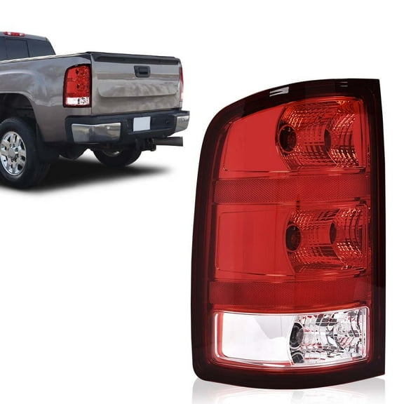 PIT66 Tail Light Fit for 2007-2010/2012-2013 GMC Sierra 1500 LH SL/SLE/SLT/WT Model