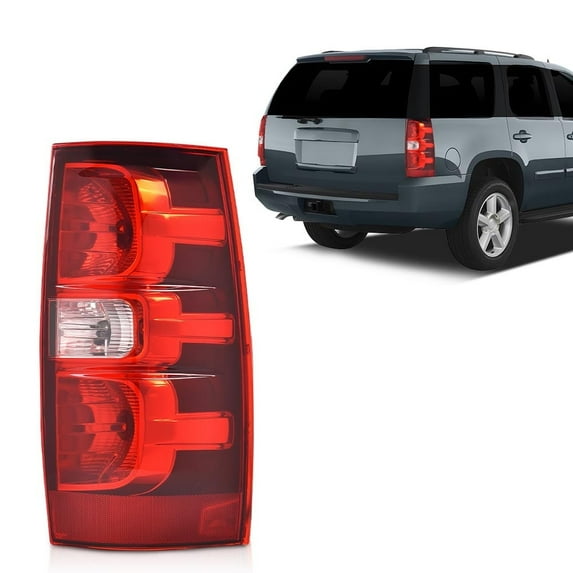 Tail Light w/Blub Right Driver Side Fit for Chevy Suburban 1500 2007-2014,Fit Chevy Suburban 2500 2007-2013,Fit Chevy Tahoe 2007-2014 22837923 GM2800196