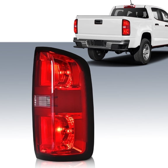 PIT66 Tail Light w/Bulbs Right Passenger Side Fit for Chevy Colorado 2015-2022 Fit for 4-Door Crew Cab and 4-Door Extended Cab Only