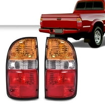 PIT66 Tail Lights Assembly w/Bulbs Rear Lights Fit for Toyota Tacoma 2001-2004 Pair Brake Lamps