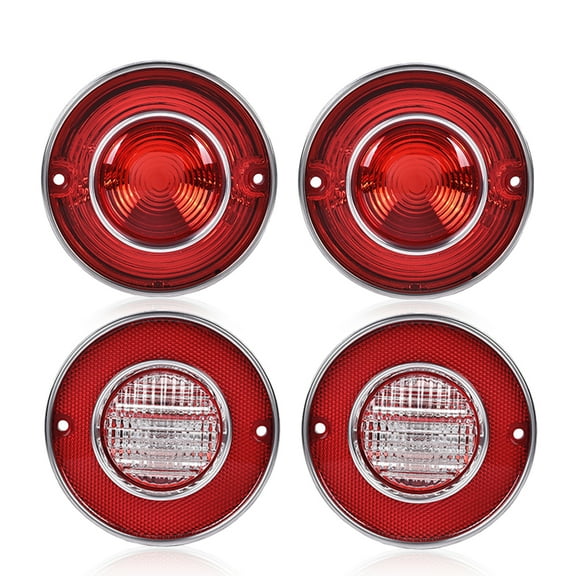 PIT66 Tail Lights+ Backup Lights Fit for Chevy Corvette 1975-1979