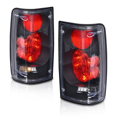 Eagle Eyes Black Tail Light Pair For 1989-1995 Toyota Pickup (90 91 92 93 94)