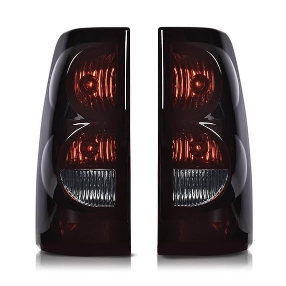 PIT66 Tail Lights Replacement Set Fit For Chevy Silverado 03-06 Smoke lamps Left+Right