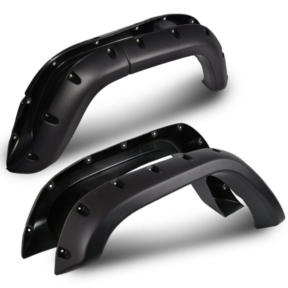4Pcs Textured Black Fender Flares Fit for 1984-2001 Jeep Cherokee XJ Sport Utility 4-Door