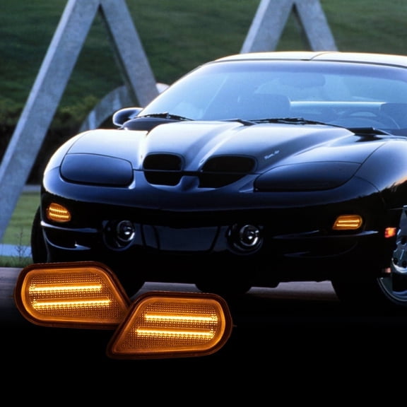 Turn Signal LED Light Lamp Smoked Trans Am Replacement Fit For Pontiac Firebird 98-02