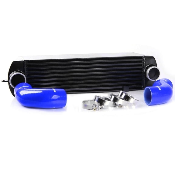PIT66 Twin Turbo Intercooler Piping Kit Aluminum Intercooler Pipe Kit Blue ,Fit for 2007-2011 BMW 135 135i 335 335i E90