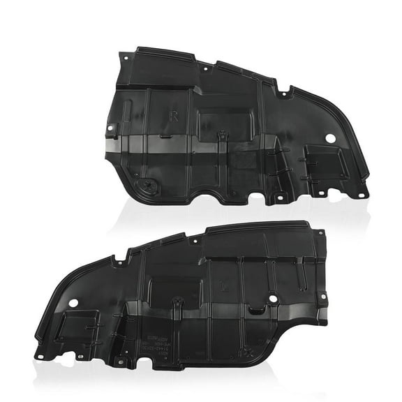 PIT66 Under Engine Splash Shield Cover Fit for Lexus ES350 2007-2012 Left & Right Side Black Splash Shield Cover 5144133120, 5144233120, LX1228105, LX1228106