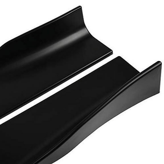 PIT66 Universal Car Rocker Panel Extension Lower Side Skirts (Double-Sided Tape NOT Included), Black 4Pack Body Side Skirt Splitter Kit