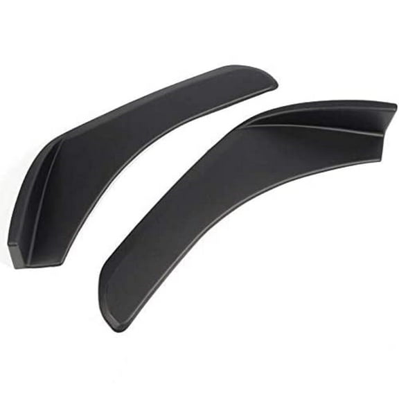 PIT66 Universal Front Bumper Lip Splitters Winglets 2 Pcs Polypropylene Diffuser with Screws Fit for Auto Car