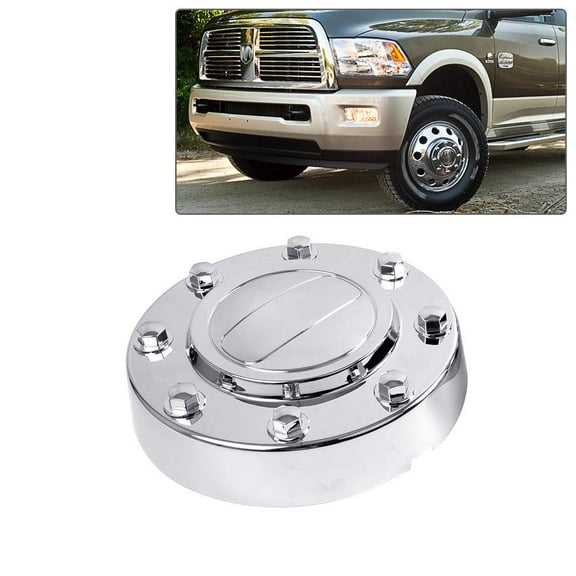 PIT66 Wheel Center Caps Fit for 11-16 Dodge Ram 3500 1-TON Dually Alcoa Alloy Hub Caps 1Pcs Chrome