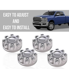 PIT66 Wheel Center Hub Caps 8 Lug Covers 4 Pcs Chrome Fit For Ram 2500 3500 Truck 17"