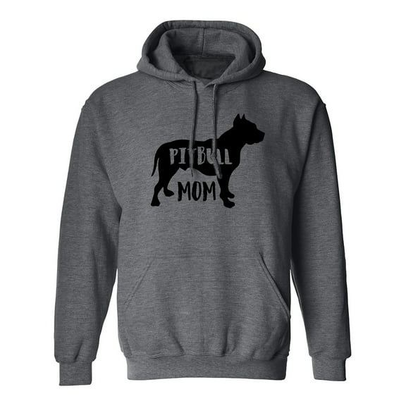 PITBULL MOM Adult Hooded Sweatshirt
