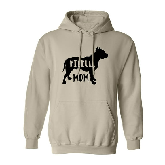 PITBULL MOM Adult Hooded Sweatshirt