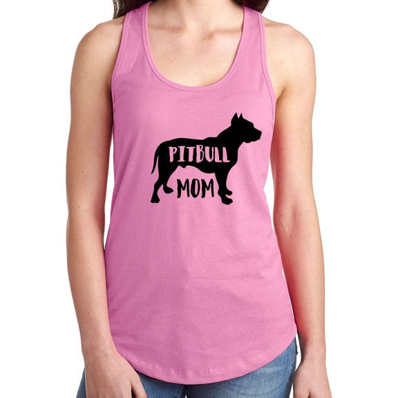 PITBULL MOM Racerback Tank