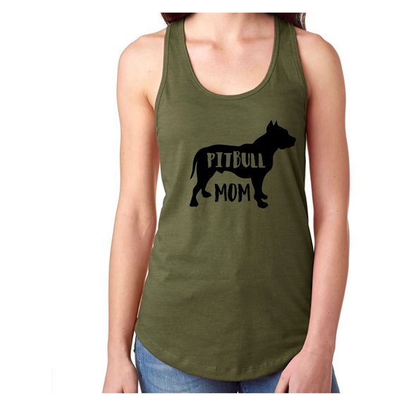 PITBULL MOM Racerback Tank
