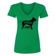 thumbnail image 1 of PITBULL MOM Womens V-Neck T-Shirt, 1 of 2