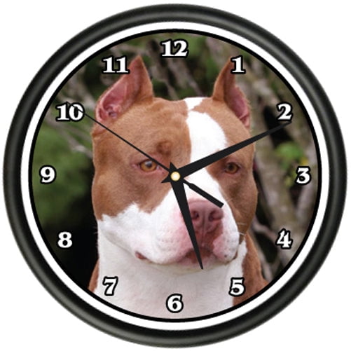 PITBULL TERRIER Wall Clock dog doggie pet breed gift