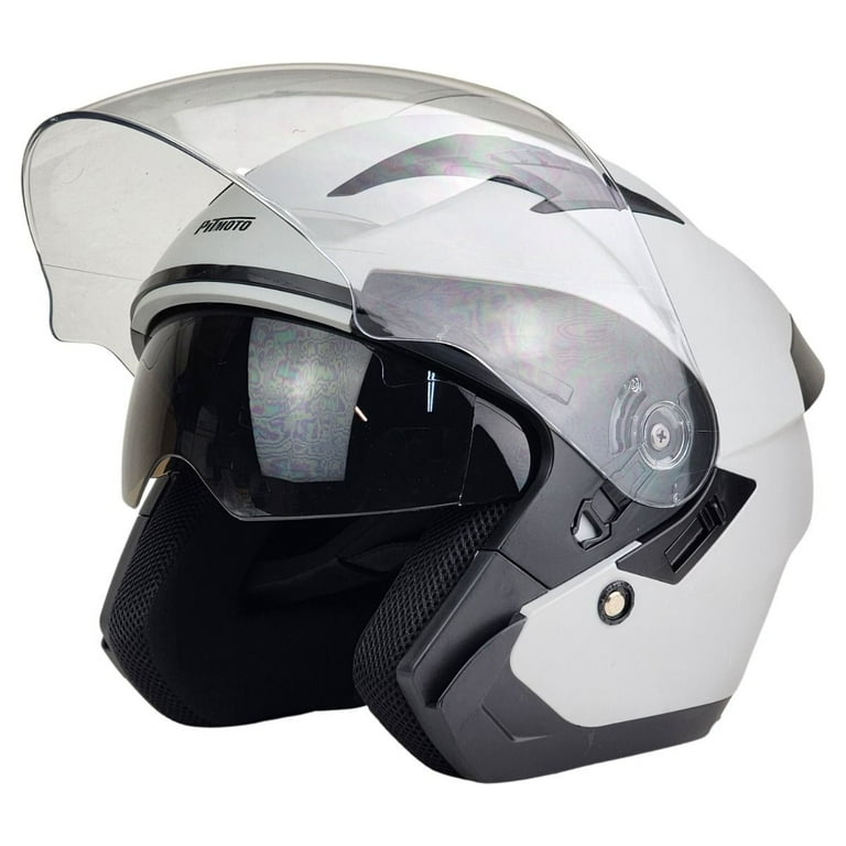 flat grey motorcycle helmet ScorpionEXO ST1400 EVO Carbon Fiber Full Face Sport Touring Street - Bluetooth Ready Speaker Pockets DOT ECE Hex (Matte and designed for all PITMOTO Open-Face Motorcycle Helmet. DOT,