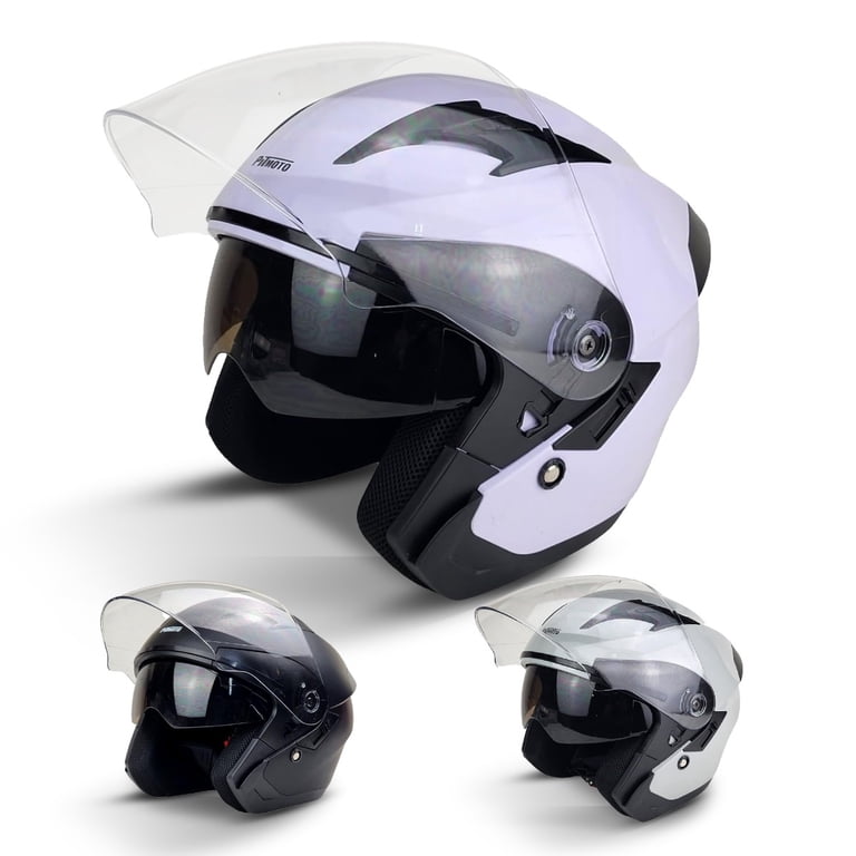 dot motorcycle helmets prices 3/4 Open Face Adult Motorbike Helmet Double Visor Meets And Exceeds D.O.T Buy Motocross Helmet Fashion Youth