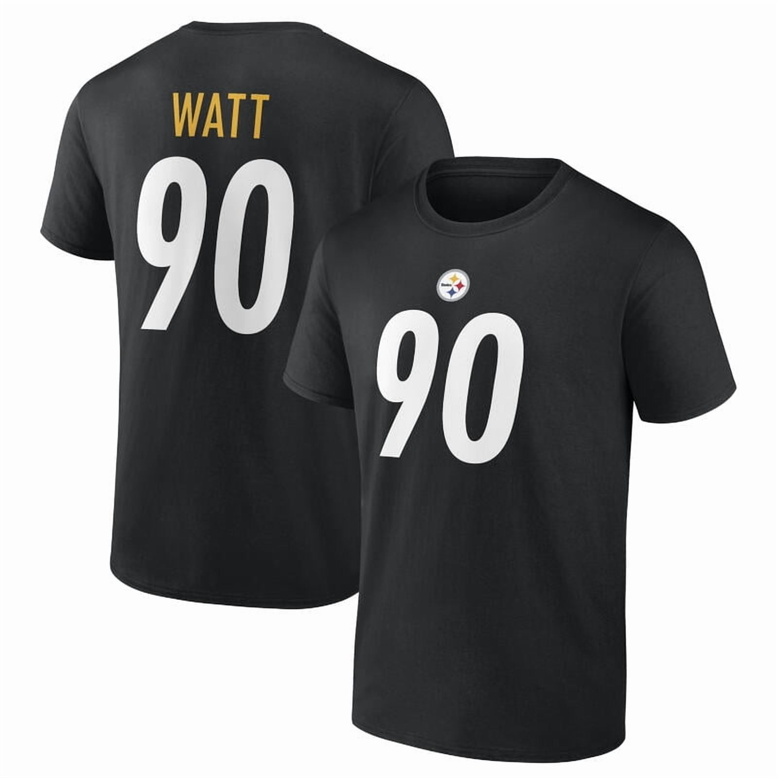 NFL T.J. Watt Pittsburgh Steelers Mens Name & Number Short Sleeve Tee