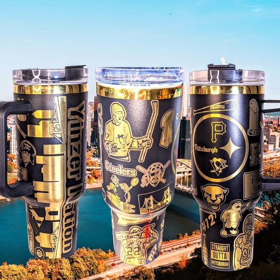 PITTSBURGH YINZERS 40oz Tumbler Cup Large and