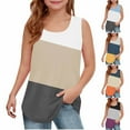 thumbnail image 1 of PIWHJQK Girls Casual Tank Tops Kids Tank Top Sleeveless Round Neck Print Patterns Soft Fabric Children Summmer Tops, 1 of 7