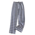 thumbnail image 1 of PIWHJQK Men Pajama Pants Loose Loungewear Pant Men's Relaxed Loungewear Bottom Pajama Pants Lightweight Men Sleepwear, 1 of 5