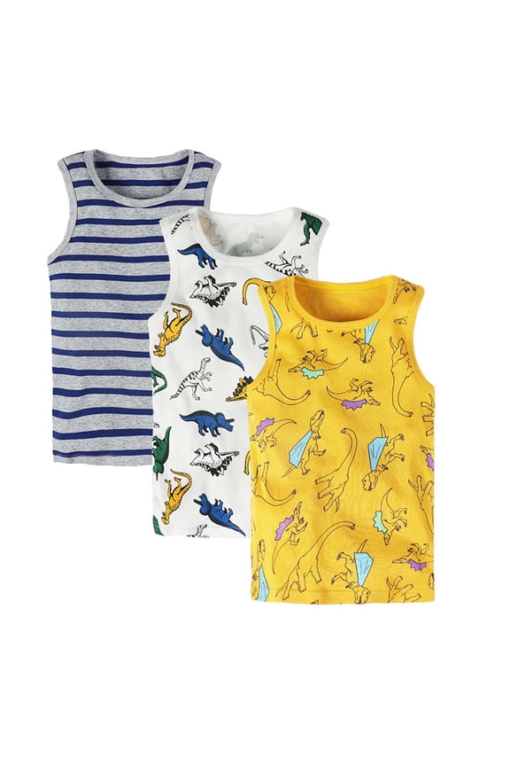 Newborn Bodysuit 3PC Summer Print Tank Top Set Big Kid Child Infant Outfits Group