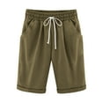 thumbnail image 1 of PIWHJQK Women Casual Shorts Women's Solid Color 5 Inch Straight Leg Shorts Soft Fabric Daily Bottoms, 1 of 4