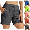 thumbnail image 1 of PIWHJQK Women High Waist Slim Athletic Gym Yoga Shorts Women's UPF 50 High Waist 5 Inch Athletic Shorts Quickly Dry Running Style Bottoms, 1 of 6