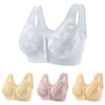 thumbnail image 1 of PIWHJQK Women Lightweight Breathable Wireless Bra Size B or C Bra for Women Wireless Front Closure Cotton Lining Style Bras For Women, 1 of 7
