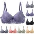 thumbnail image 1 of PIWHJQK Women Lightweight Casual Bra With Stell Rings Women B or C Cup Wired Push Up Lifting sagging Everyday Bra Bras For Women, 1 of 4