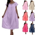 thumbnail image 1 of PIWHJQK Women Pajama Tops Sleepshirts Loungewear Tops Women's Nightdress Lingerie Sleepwear Solid Color Loose Pajamas Sleepwear, 1 of 6